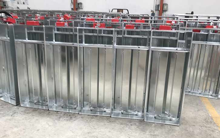 湖北正壓送風口即將生產(chǎn)完成